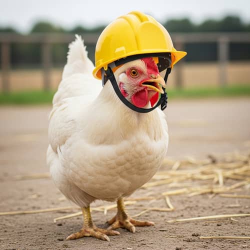 Chicken Helmet - Unique Poultry Protection Gear