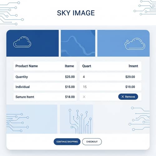 Sky Image Electronic & Laptop Shop - Professional CV Cart Design