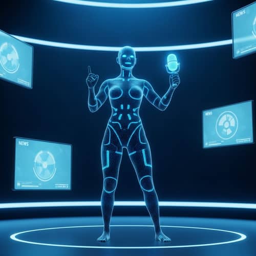 Digital Announcer Presentation on Virtual Stage
