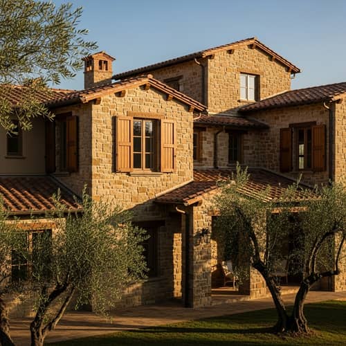 Tuscan Heritage House: Rustic Charm & Terracotta Rooftops