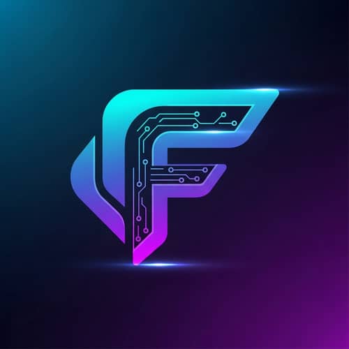 Innovative Online Shop Logo Design with Letter 'F'