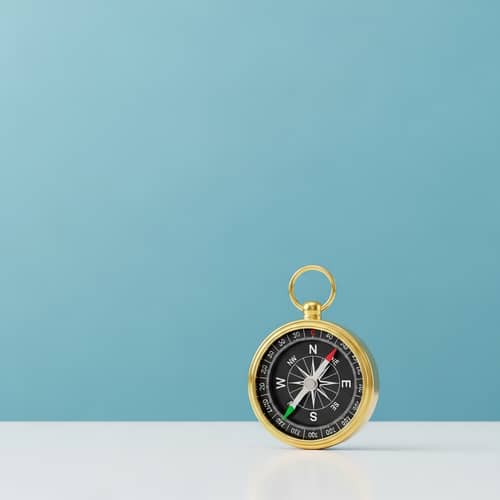 Golden Compass: Symbol of Leadership | Minimalist Style