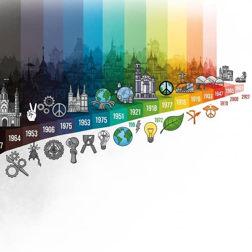 Illustrated Timeline of Significant Events in History
