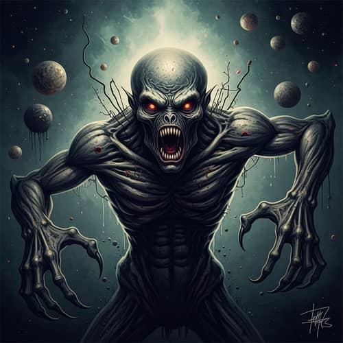 Eldritch Entity: Abstract Expressionism & Cosmic Dread