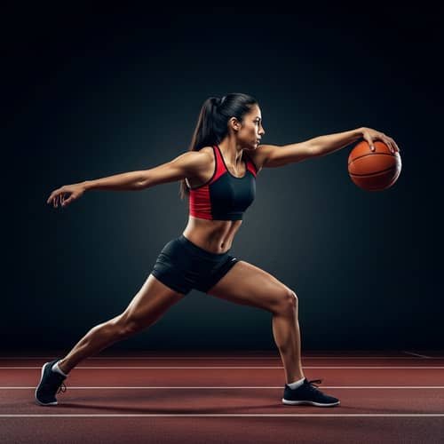 Professional Hispanic Female Athlete in Action | Dynamic Sports Photography