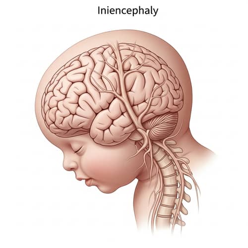Anatomical Illustration of Iniencephaly: A Rare Neural Tube Defect