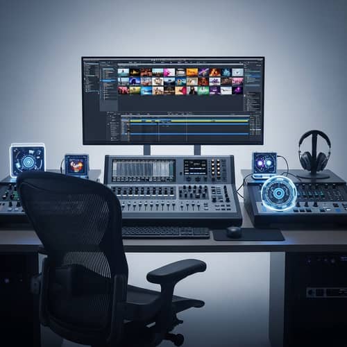 Professional Video Editing | Modern Aesthetic Workspace