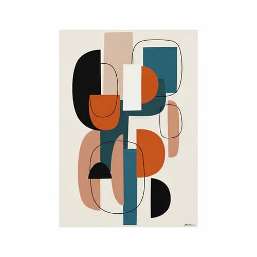 Abstract Art with Minimalist Features | Geometric Shapes & Clean Lines