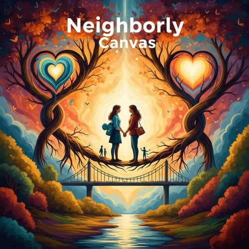 Neighborly Canvas: Inspiring Digital Art Masterpiece