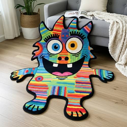 Handmade Carpet: Adorably Ridiculous Monster Shape