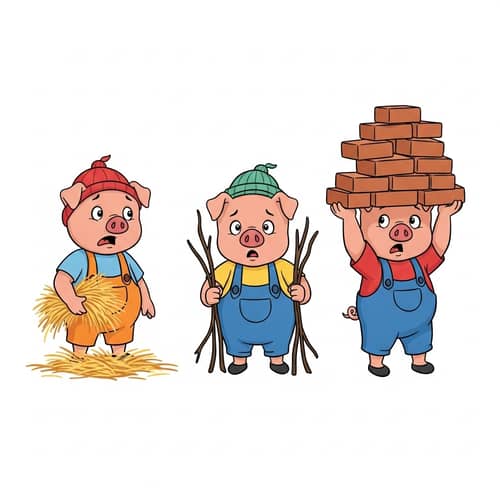 Protect Your Site: Three Little Pigs Building Houses