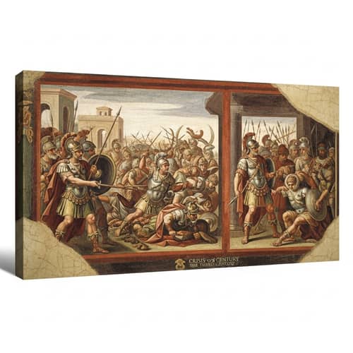 Historic Crisis of the Third Century Battle Scene in Ancient Rome