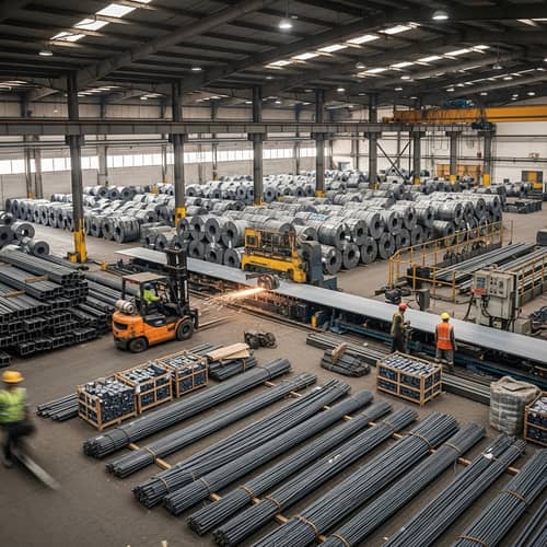 Egyptian Steel Warehouse: Hot Rolled Sheets, Cold Saw, Steel Profiles