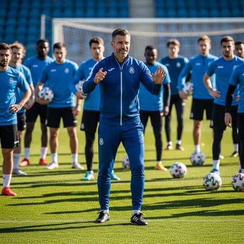 Charismatic Soccer Coach Leading Team Practice | Luis Enrique