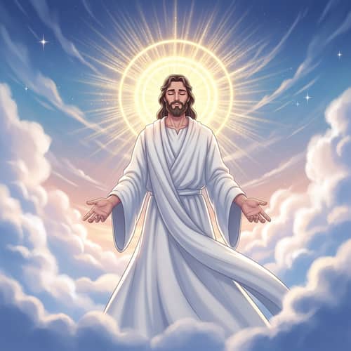 Ethereal Divine Figure Radiating Light and Love