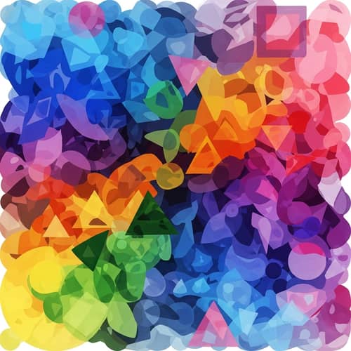 Geometric Shapes in Vibrant Colors | Diversity and Chaos in Nature