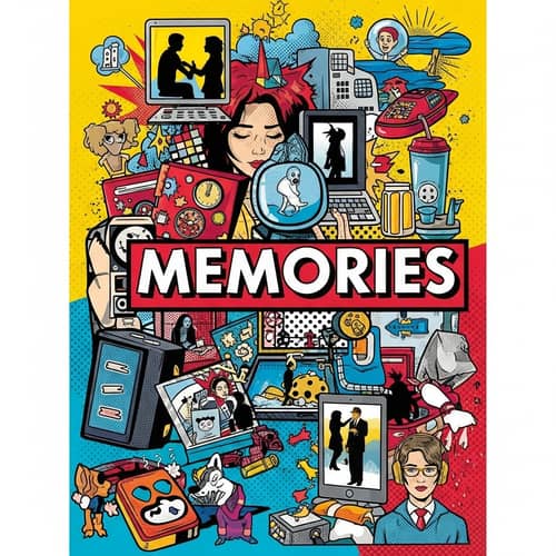 Pop Art Style Memories Collage - Abstract and Vibrant