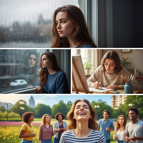 From Heartbreak to Happiness: A Woman's Emotional Journey
