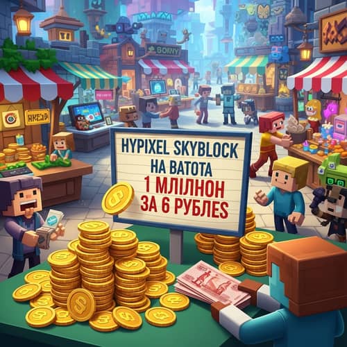 Buy Hypixel Skyblock Coins 1M for 6 Rubles