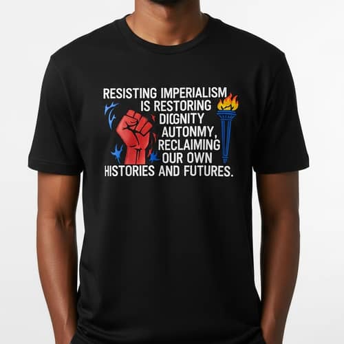 Resistance Symbols T-Shirt: Dignity vs Imperialism