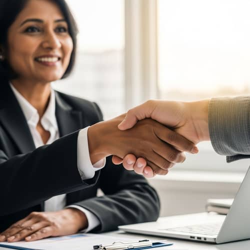 Professional Handshake: Bridging Cultures in Business