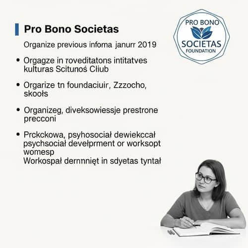 Pro Bono Societas Foundation: Community Development & Refugee Aid