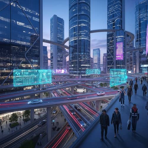Futuristic City Landscape | Efficient Routing