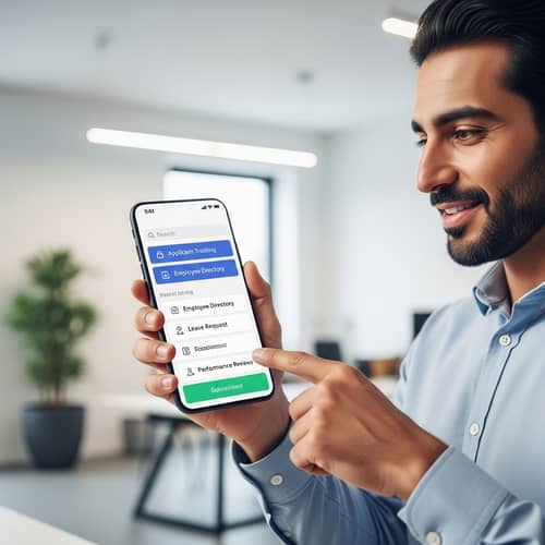 Modern Human Resources Application Interface | User-Friendly Design