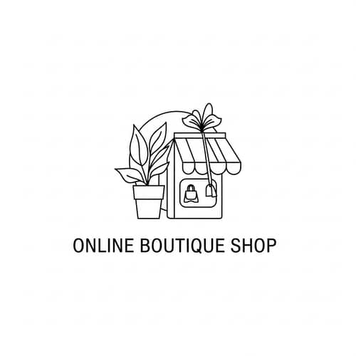 Minimalist Logo Design for Online Boutique Shop