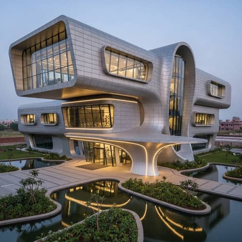 Two-Storey Science City in Hyderabad | Modern Architectural Design