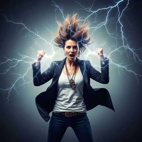 Empowered Female Channeling Energy | Contemporary Style