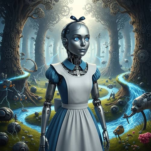 Robot Alice in Wonderland: A Modern Reinterpretation