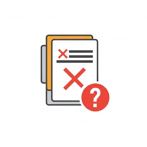 Documentation Error Icon: Clean & Minimalist Design