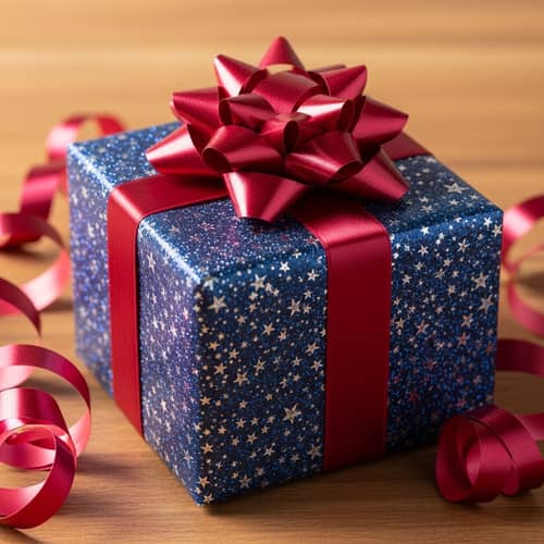 Midnight Blue Starry Gift Box | Hand-Wrapped Surprise