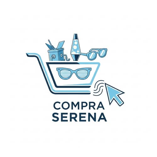 Futuristic Logo for Online Novelty Store 'Compra Serena'