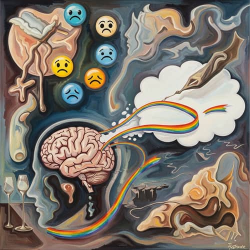 Surreal Oil Painting: Mental Health Theme | Abstract Artwork