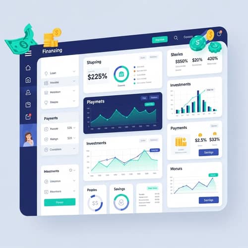 Modern Digital Financing Platform with Interactive Financial Tools