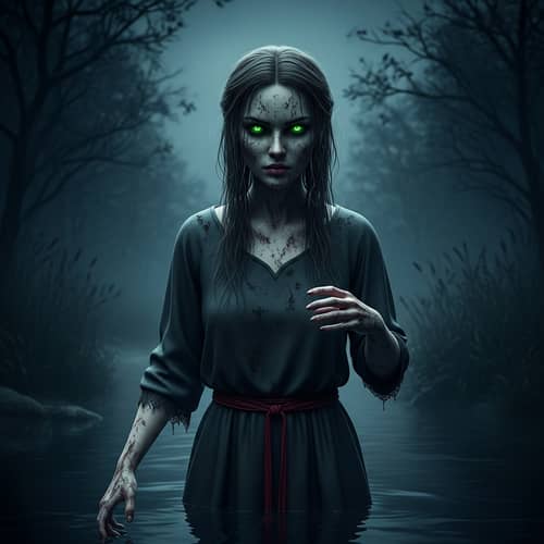 Eerie Rusalka: Dark Night River Encounter