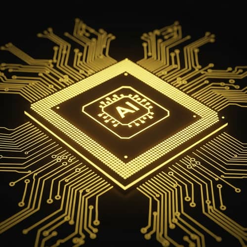 Innovative AI-Enhanced CPU in Warm Yellow Shade