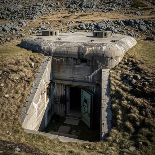 Military Bunker in Rugged Terrain | Hidden & Imposing Presence