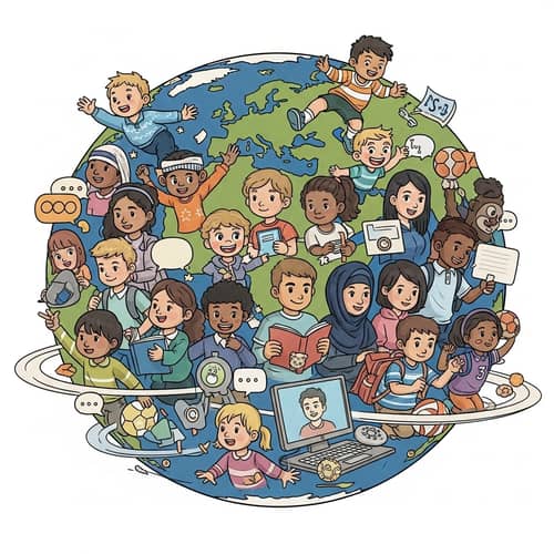 Changing World: Children, Teenagers & Communication Scenes