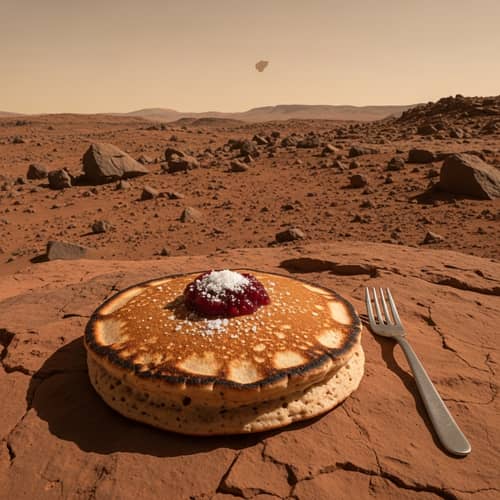 Unique Martian Pancake: Culinary Wonder on Mars