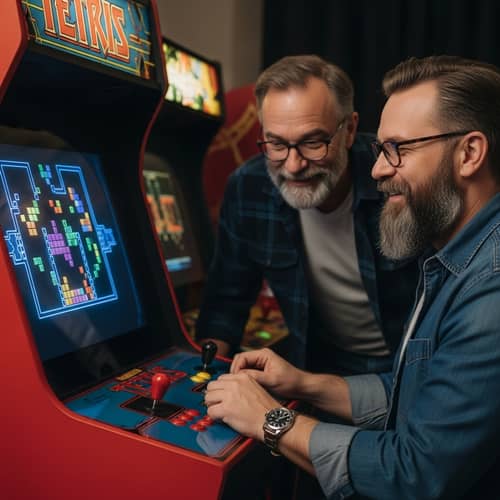 Enjoyable Tetris Game with Friendly Competition | Classic Arcade Fun