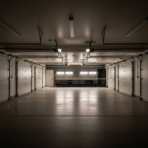 Modern Garage Interior Design | Updated Lighting Fixtures