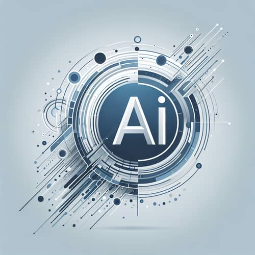 Minimalistic AI Illustration - Dynamic Evolution in Technology