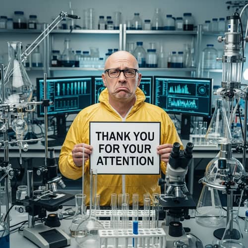 Intense Stare: Thank You for Your Attention | Laboratory Scene