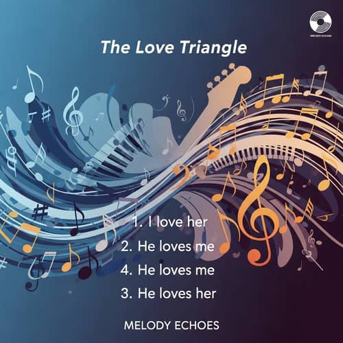CD Cover Design with Song Titles: I Love Her, He Loves Me, He Loves Her