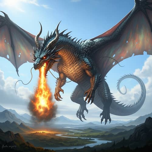 Colossal Dragon - 1000km | Majestic Horns & Twin Stars