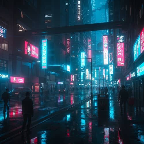 Futuristic City Night View | Cyberpunk Aesthetic