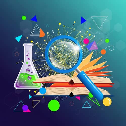 Abstract Research Vector Illustration - Striking and Colorful Design